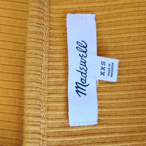 Madewell Ribbed Square Neck Tank Size XXS - Picture 5 of 7